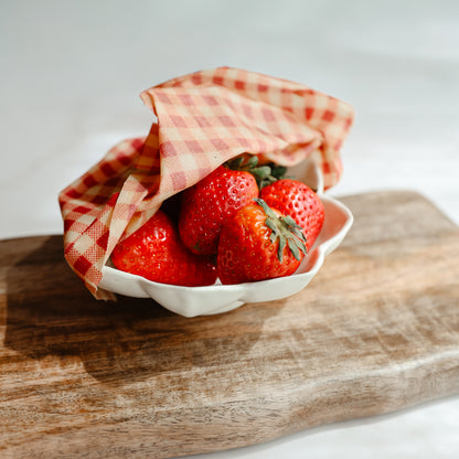 Envoltorio ecológico rollo de tela encerada - Rojo Italiano