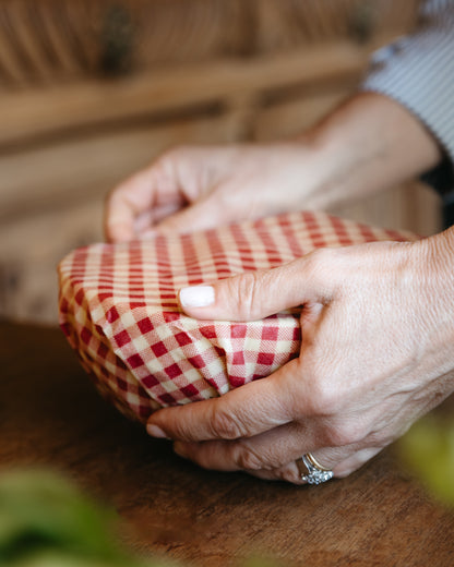 Envoltorio ecológico rollo de tela encerada - Rojo Italiano
