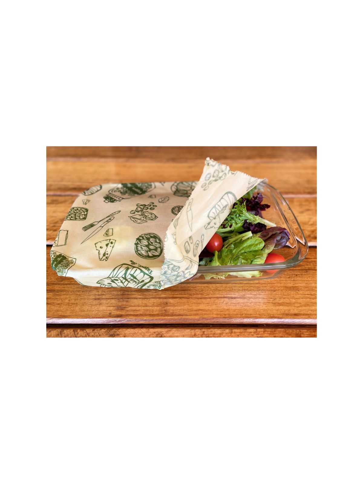 Envoltorio ecológico rollo de tela encerada - Verde