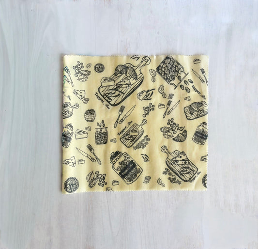 Envoltorio ecológico rollo de tela encerada - Gris