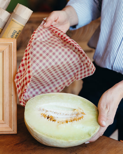 Envoltorio ecológico rollo de tela encerada - Rojo Italiano